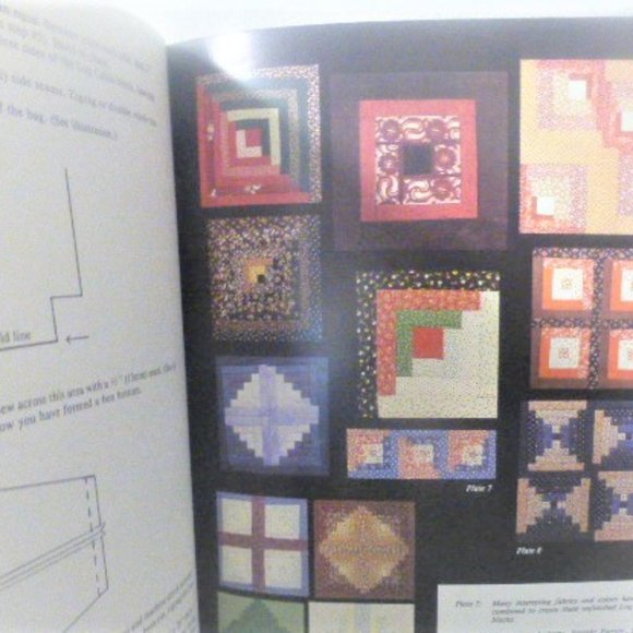 BK26 LOG CABIN QUILT Patterns Sue Saltkill Dover Needlework Series Magazine - Picture 7 of 7